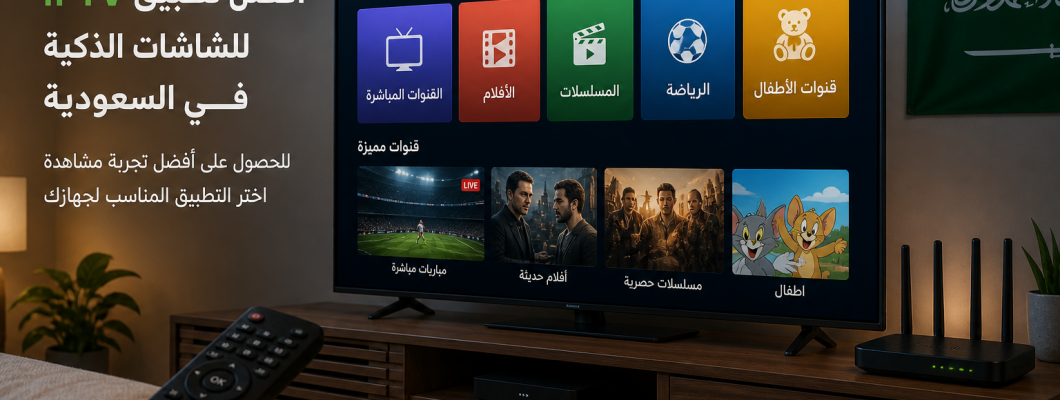 أفضل تطبيق IPTV للشاشات الذكية في السعودية