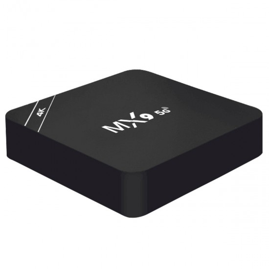 MX9 Rockchip RK3228A Quad-core 4GB RAM 64GB ROM 2.4G 5G Dual-band WiFi Android 10.1 4K@60fps HD H.265 Smart TV Box