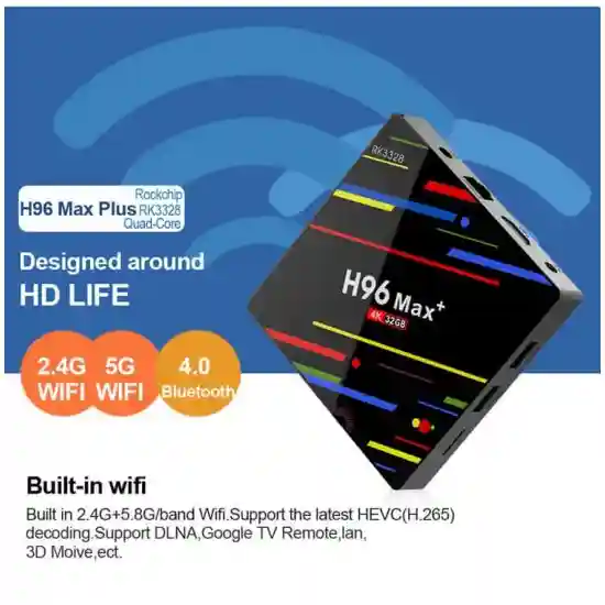 H96 MAX plus Android TV Box - 4GB RAM - 32GB ROM - Set Top Box - H96 pro